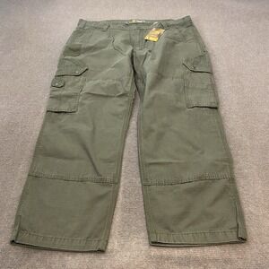 Carhartt Pants Mens 42x30 Ripstop Cargo Relaxed Fit B342 MOS Moss Green Wokrwear